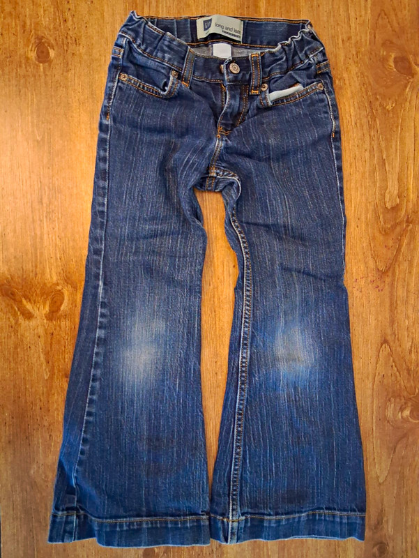 GAP Long and Lean Girls Bootcut Stretch Blue Denim Jeans Size 6