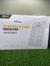 Power Strip Surge Protector with 22 AC Outlets and 6 USB Charging Ports 6.5Ft ..