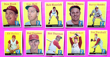 Cincinnati Reds 1958 Topps Team Set Near (17/26) Averages VGEX B512