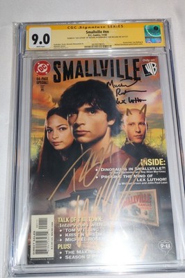 Signature Series CGC 9.0 Smallville 1 2002 Signed Rosenbaum Welling tv show cast