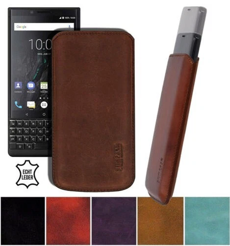Custodia Flip in Pelle PU Bicolore con Chiusura Magnetica Invisibile Compatibile con BlackBerry KEY 2 LE, Cover Elegante e Protettiva (Grigio