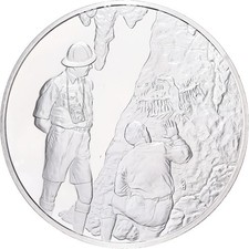 [#1528124] Frankreich, Medaille, Art Rupestre des Antilles Néerlandaises, 1977, Silber,