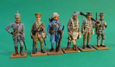 Del Prado 1944 6 X Figures From The GREAT WAR, 1/30 unboxed but Excellent.