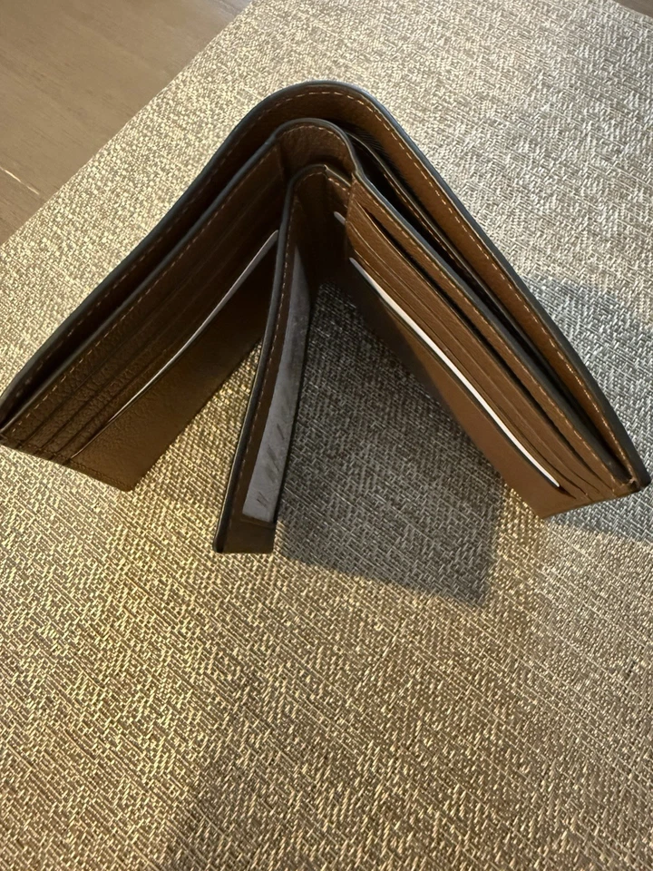 Coach F74991 Tri-Fold Leather Wallet - Dark Saddle - Image 3 of 3