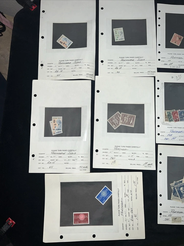 Vintage Portugal Stamp Collection Lots - Image 2 of 4