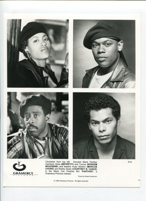 Panther-Bokeem Woodbine, Marcus Chong, and Courtney B. Vance-8x10-B&W-Still