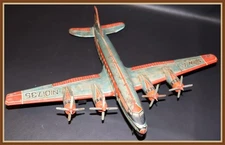 VINTAGE JAPAN TIN NORTHWEST AIRLINES - ASAHI TOY - TIN TOY AIRPLANE