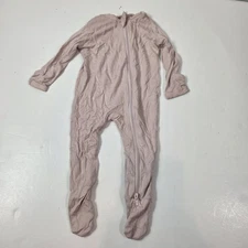 Kyte girl's sleeper Zip Footie Bamboo Sleeper 0-3 Months Pink