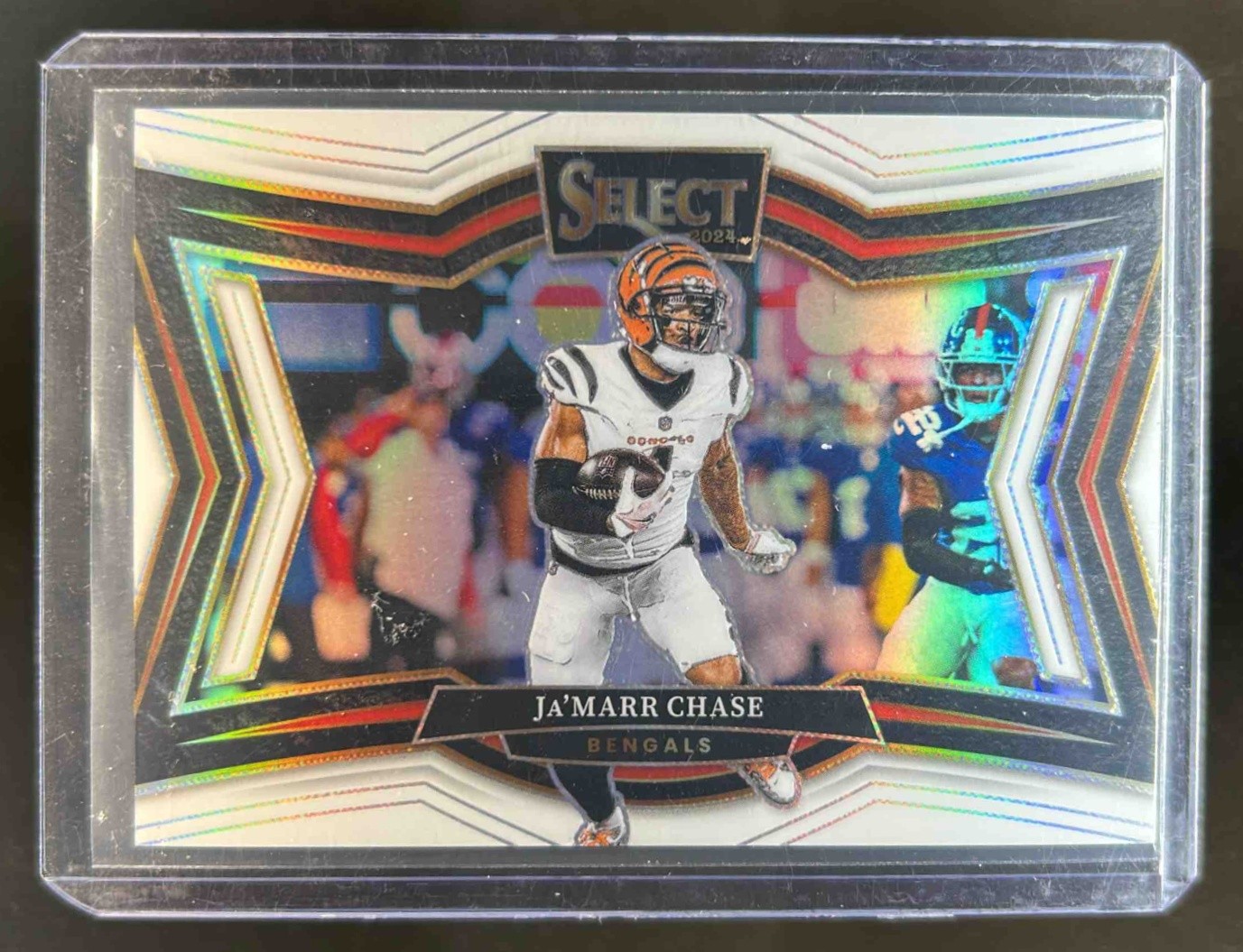 2024 Select Ja'Marr Chase Field White Prizm #12/35 Bengals