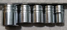 Vintage Snap-on 12 Drive 6 Pt Sae Socket Lot 5 Tw361 Tw261 Tw241 Tw221 Tw181