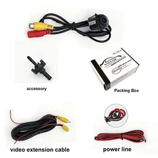 Rear View Reverse Backup Camera Parking 170°Wide Angle Night vision Adjustable