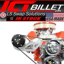 Sbc Sanden 508 Ac Compressor Bracket Long Water Pump Small Block 350 Chevy Ict