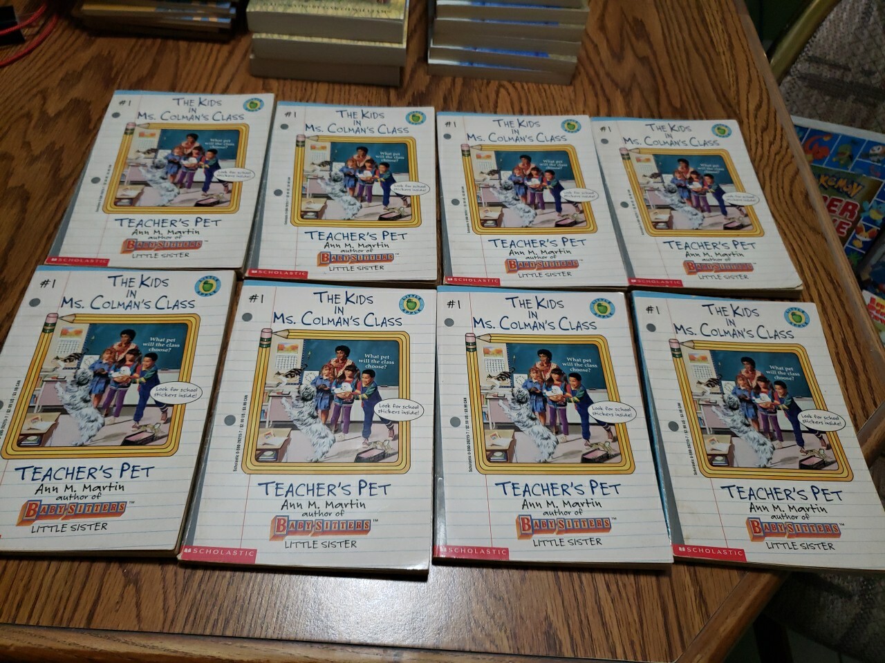 Lot of 8 Books "The Kids in Ms. Colman's Class" Teacher's Pet by Ann M ...