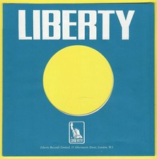 LIBERTY blue big white logo REPRODUCTION RECORD COMPANY SLEEVES - pack of 10 