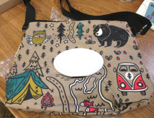 4 Nature Diaper Clutch Bag / Dispenser Wipes Holder Woodland Camping VW Design