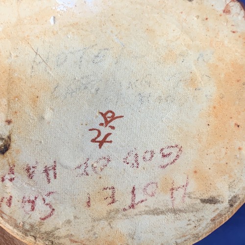 Antique Satsuma Kutani Moriage Buddha Statue 10” Signed Happiness God ❤️sj3j7 - Picture 11 of 12