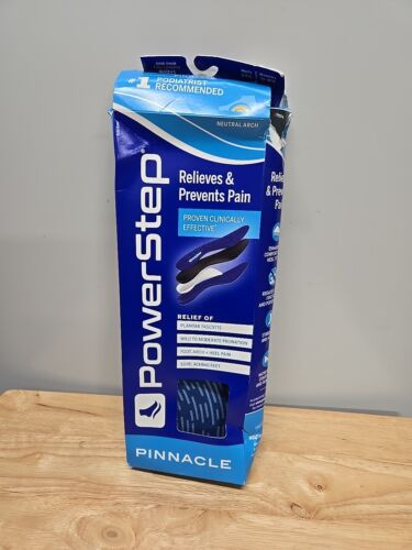 Powerstep Pinnacle Neutral Orthotic Arch Support Insole System M-8/8.5 w-10/10.5