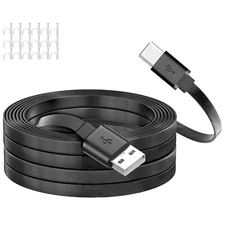 USB a to USB C Cable for Home Security Camera Power Extension C Type Charger