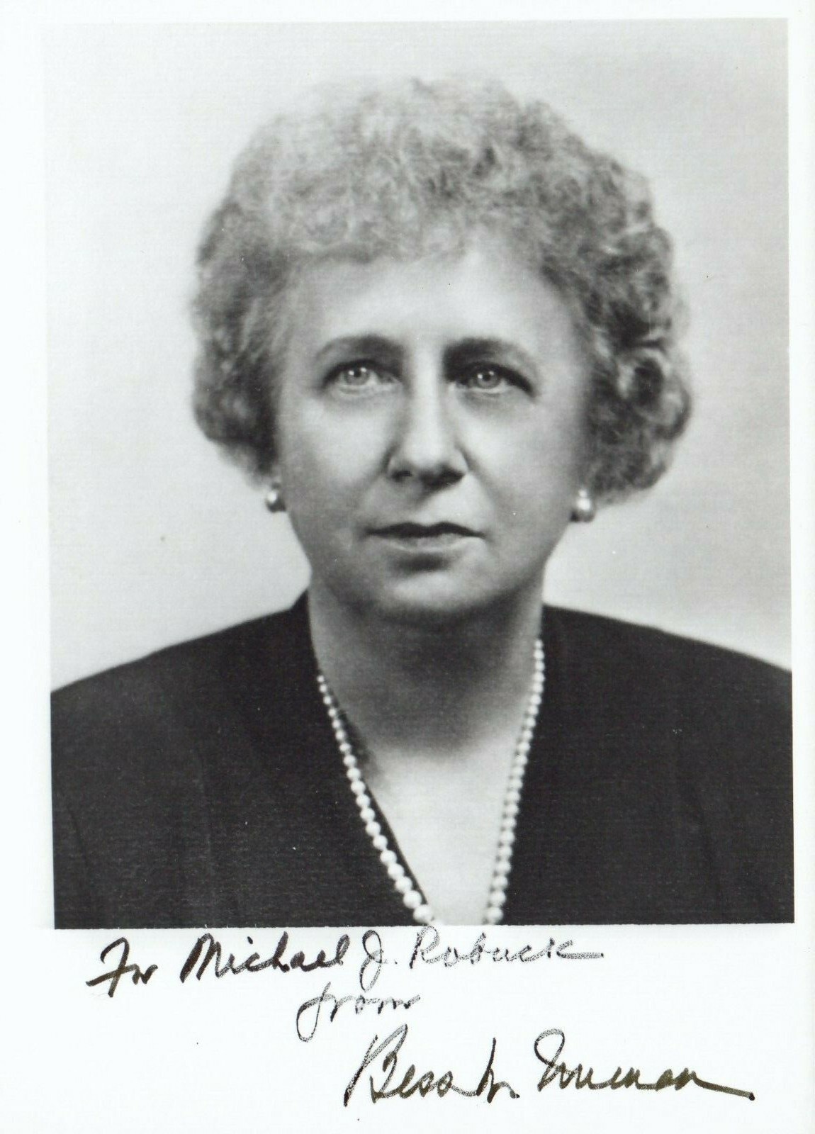 Bess Truman First Lady Signed 5x7 Photo with JSA COA eBay