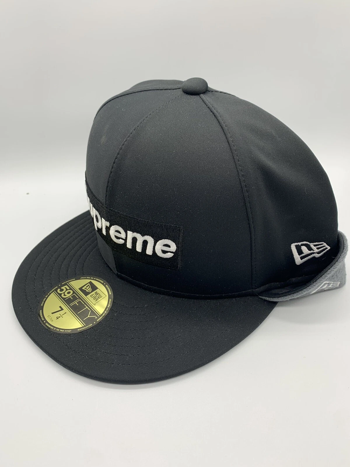 Casquette ajustée chapeau coupe vent logo Supreme Box 7 1/4 59Fifty New Era