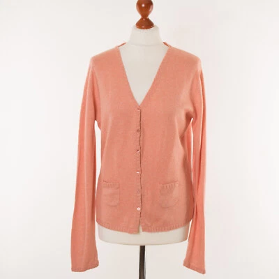 Cardigan femme Texi fashion 55% soie 45% cachemire rose taille L - Photo 1/4