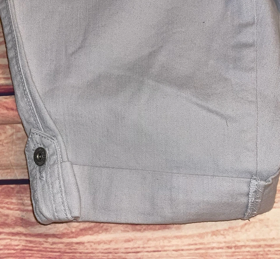 Bermuda Denim Jean Shorts  Size  4  Color Grey  Mid Rise  Cuffs  by Style & Co. - Image 2 of 4