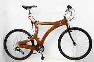 A Unique Hand Made Wooden Bike Mahogany Bicycle Fahrrad Aus Holz Mahagony Ebay