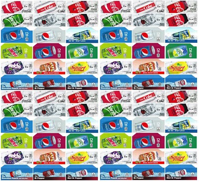 72 coke or soda machine vending label pack late style 4 of each ships free ebay
