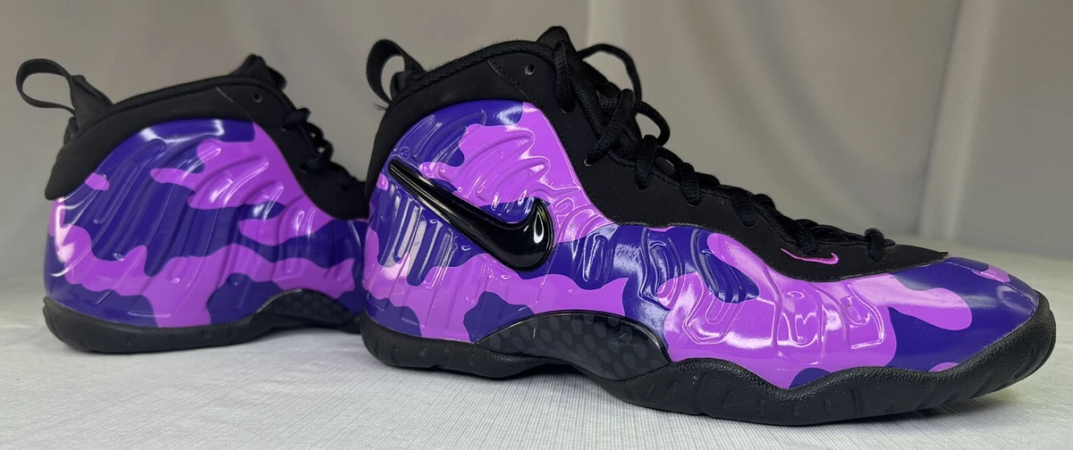 Nike Foamposite Pro GS Purple Camo 644792 012 Youth Size 7.5Y