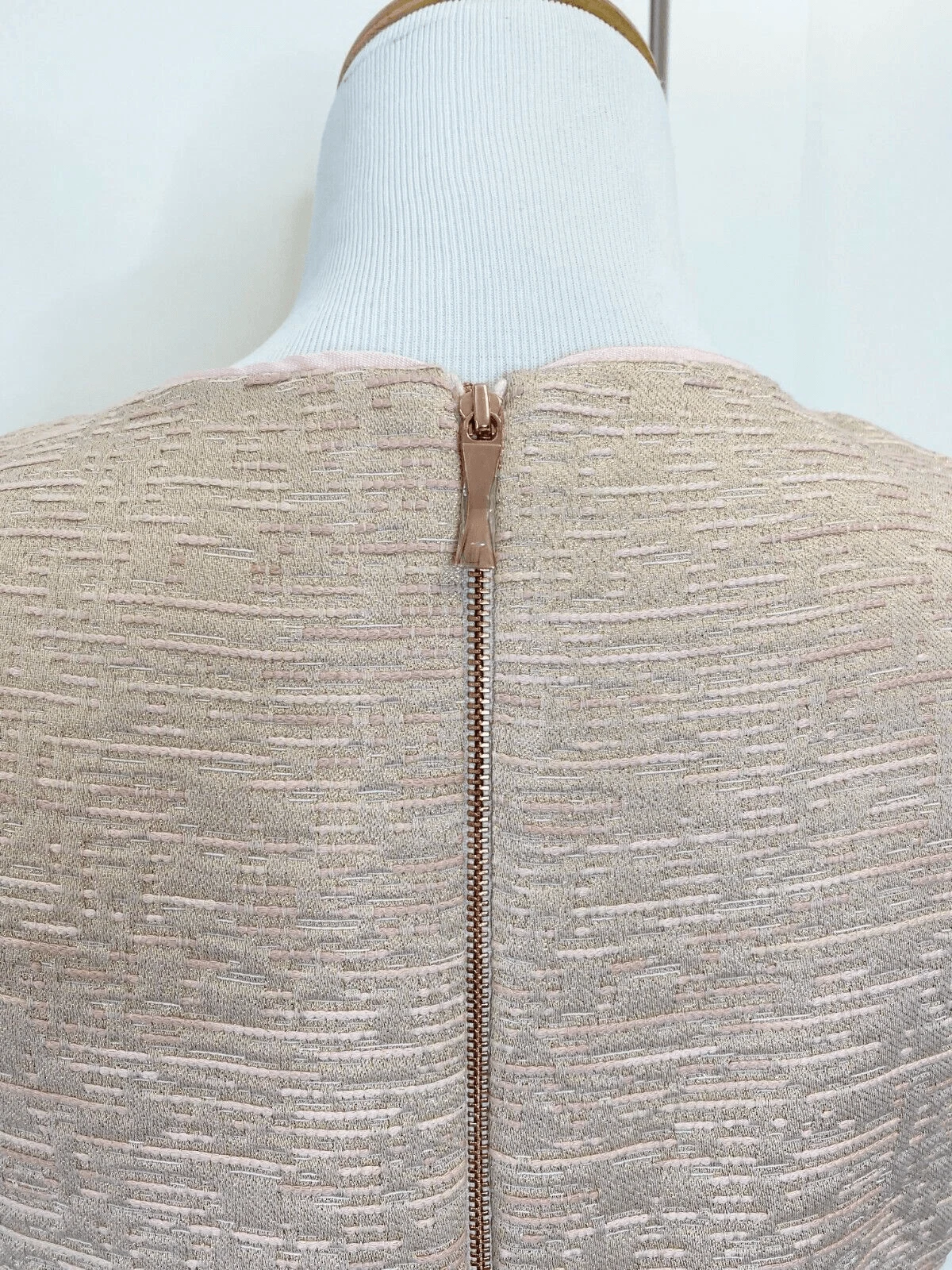 Abito Kate Spade Della tutto ciò che glittera dietro zip senza maniche 6 blush