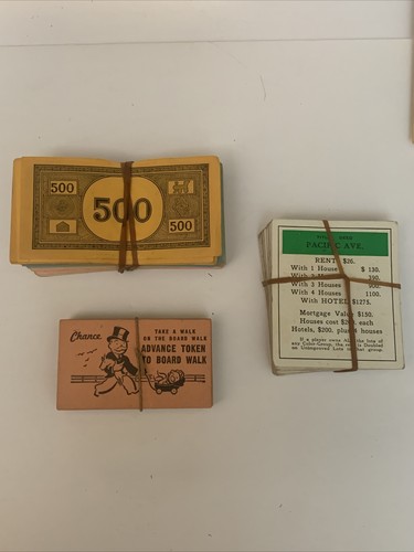 VINTAGE 1952 MONOPOLY GAME POPULAR EDITION BY PARKER BROTHERS INC. MADE IN USA - Bild 3 von 12