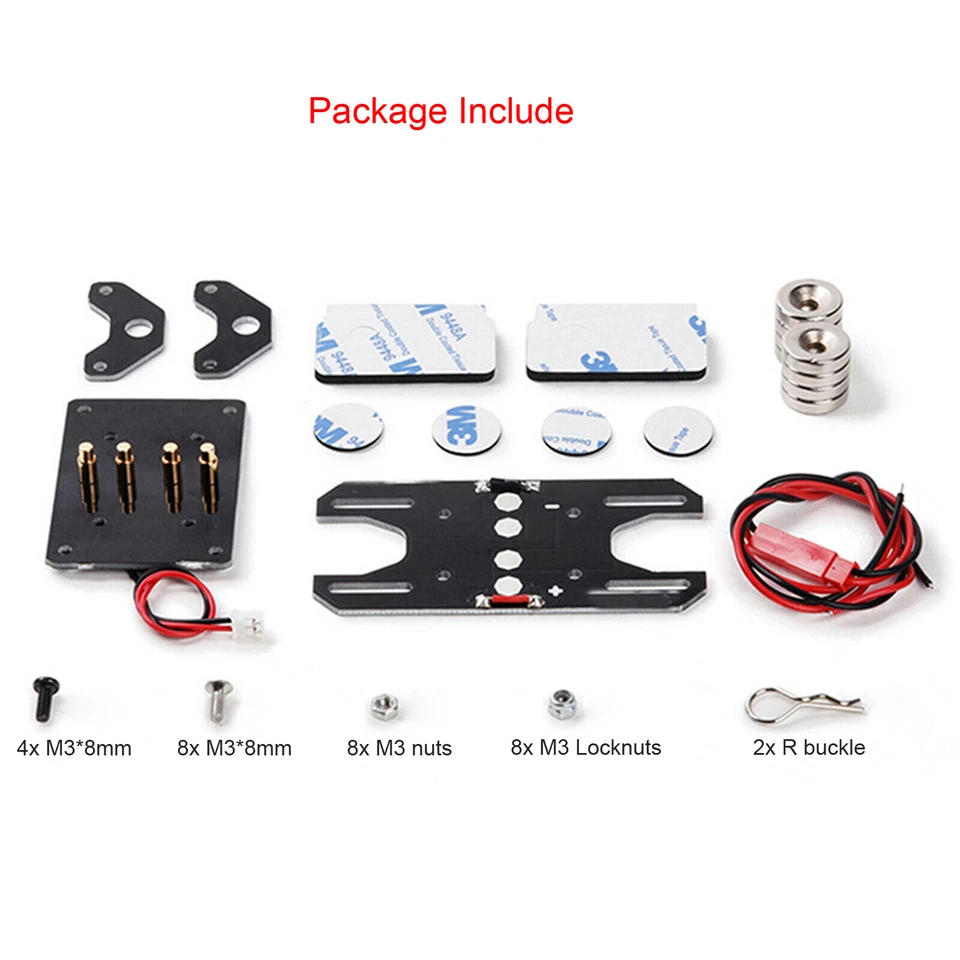 Magnetic Mount Shell Column Switch f 1/10 RC Car Axial SCX10 HSP RC4WD DIY Light - Image 2 of 4