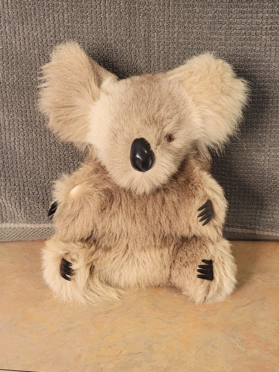 Stuffed koala bear real fur sale