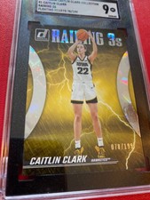 2024 Caitlin Clark Collection Raining 3s Floating Hearts SP 78/199 SGC 9 MINT