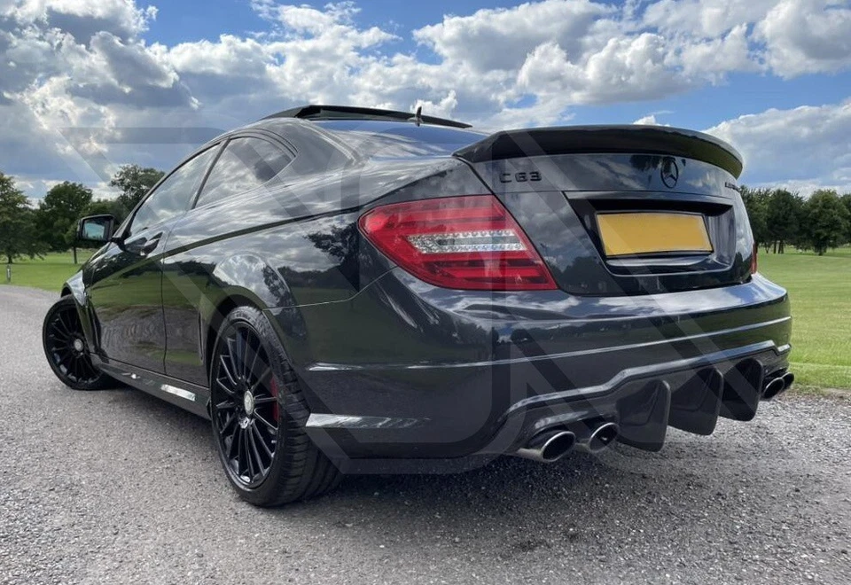 MERCEDES BENZ C204 W204 C63 AMG FIBRE DE CARBONE DTM DIFFUSEUR PARE CHOC ARRI... - Photo 4/4