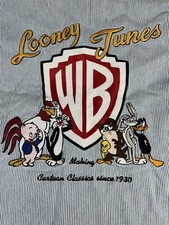VINTAGE 1996 WARNER BROS. STUDIO STORE LOONEY TUNES LS SHIRT SIZE XL