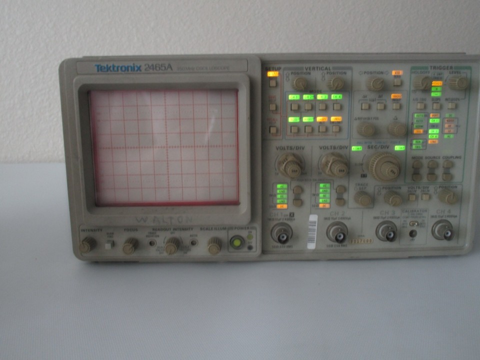 Tektronix 2465A 350MHz 4chan Analog Oscilloscope, Passes Self Tests ...