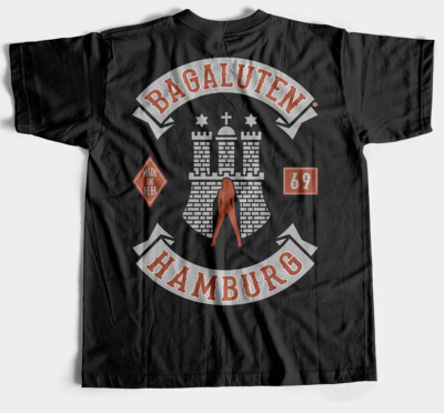 BAGALUTEN  T-Shirt ''Full Rocker'' - Hamburg Reeperbahn Biker Rotlicht St. Pauli