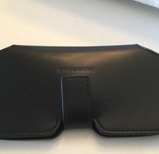 SAINT LAURENT YSL LEATHER EYEGLASSES SUNGLASSES CASE WITH CLOTH
