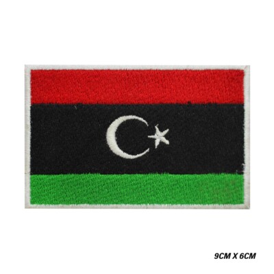 Libya Flag Embroidered Patch Iron/Sew On Patch For Clothes