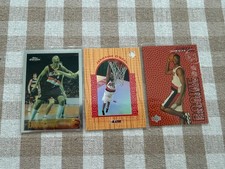 Jermaine O'Neal 1996-97 TOPPS CHROME UD3 UPPER DECK ROOKIE RC 3 CARD. rookie card picture