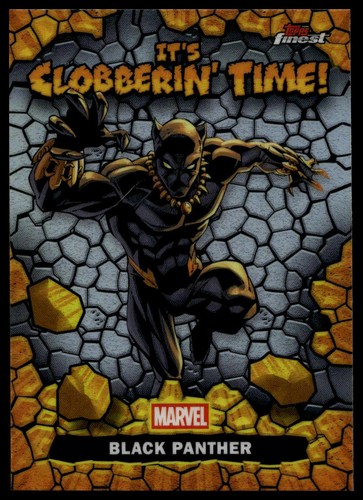 Black Panther [Black] #TF-17 Marvel 2026 Topps Finest Fantastic Four Tribute To Finest ’96 card