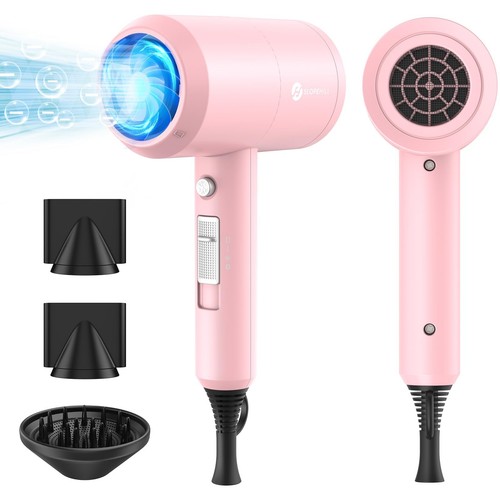 Slopehill Ionic Hair Dryer, Powerful 1800W Fast Drying Low Noise Blow Dryer w...