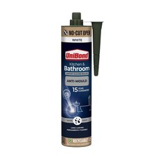 Unibond Sanitary Silicone Sealant Anti Mould Kitchen Bathroom Waterproof No-Cut