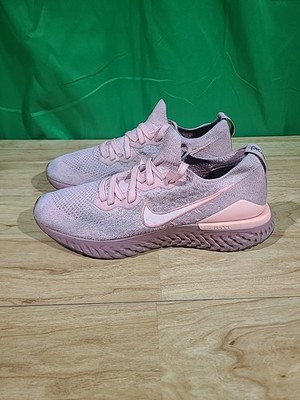 Nike Epic React Flyknit 2 Running Shoes BQ8927 600 Pink Women's Size 10