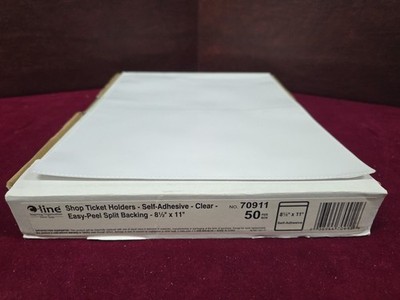 C-line  Shop Ticket Holder Self- Adhesive  Clear Easy- Peel Split Back 50ct.