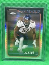 Jonah Elliss 2024 Topps Chrome - Rookies Refractor (RC) Denver Broncos