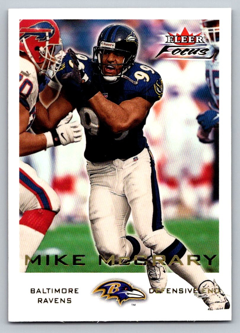2000 Fleer Focus #48 Michael McCrary Baltimore Ravens