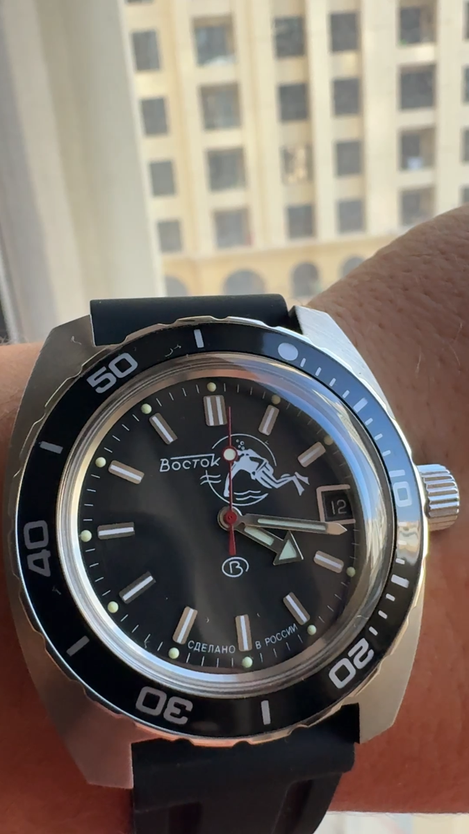 Vostok Amphibia 170600 Watch Scuba Dude Diver Mechanical Automatic