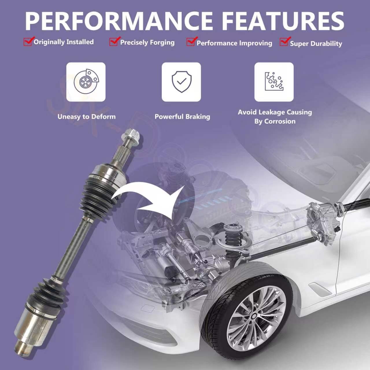 NCV21094 Rear LH / RH CV Axle for 1991-2005 Acura NSX 3.2L V6 Auto Trans